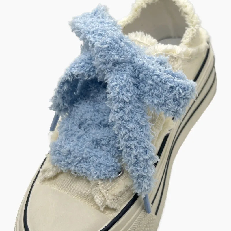 Lacet Fluffy Bleu Ciel