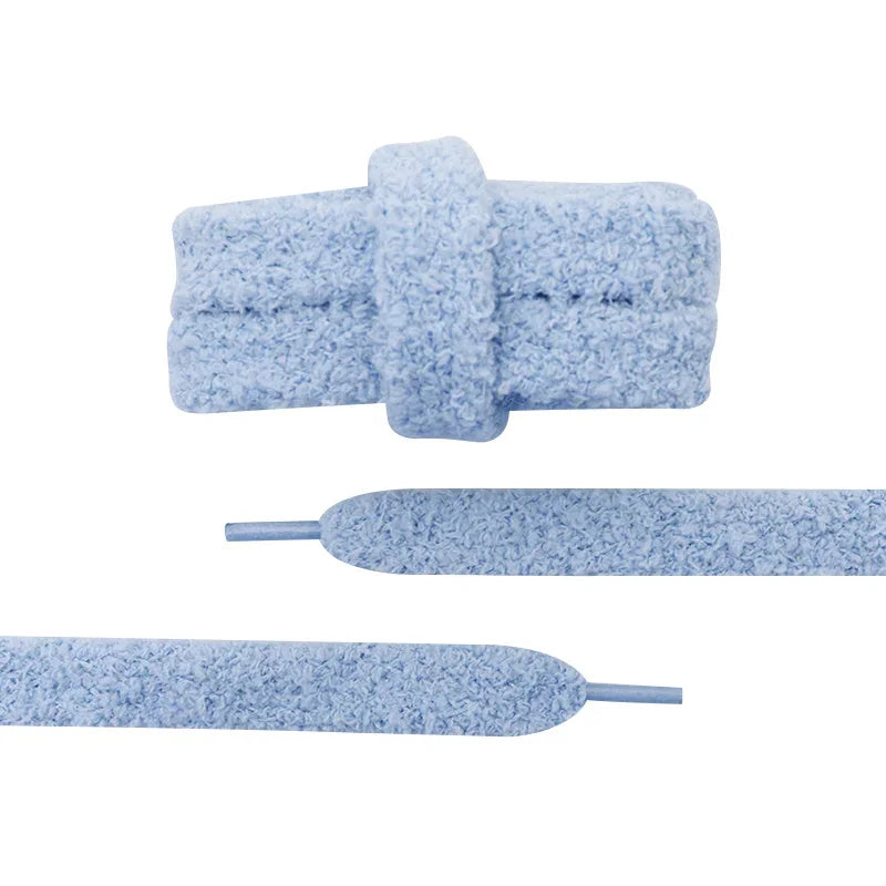 Lacet Fluffy Bleue Luxe