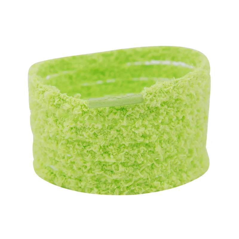 Lacet Fluffy Vert Pomme 160cm