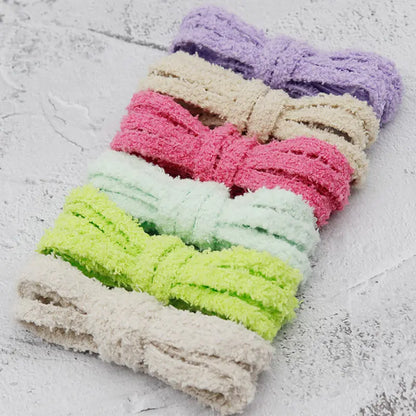 Lacet Fluffy Vert clair  180 cm
