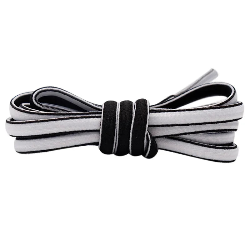 Lacet Elastique Blanc - Noir