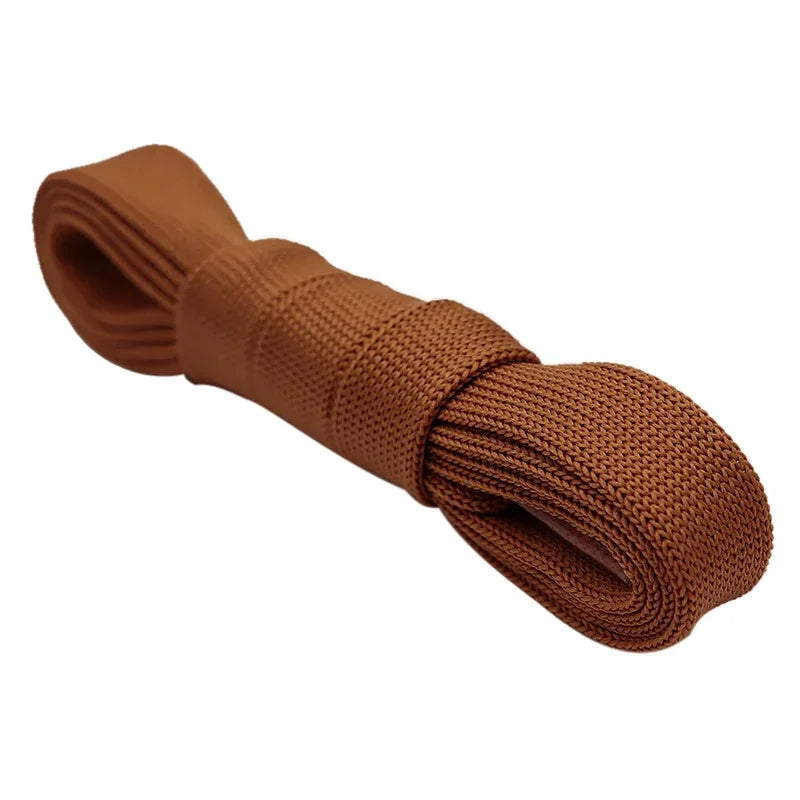Lacet Large Jaune Brun
